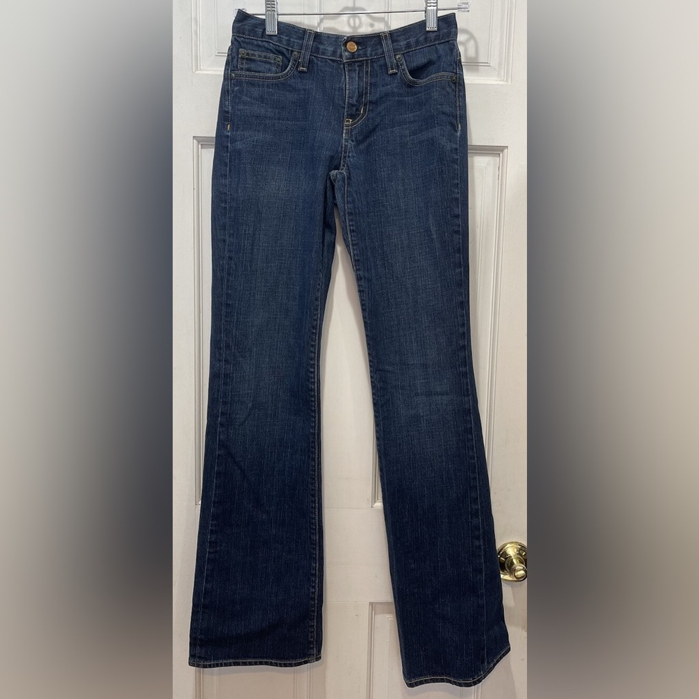 J. Crew Bootcut Women’s Blue Jeans Size 28R Style #77996